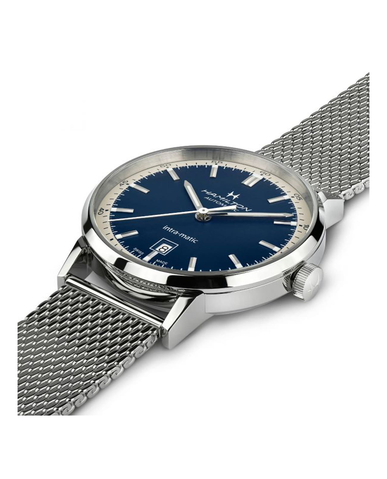 Оригинальные часы Hamilton Hamilton American Classic Intra-Matic Auto H38425140 механические калибр механизма h-10 общий вид