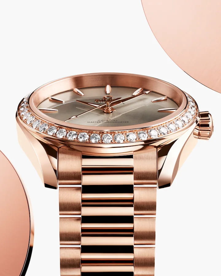 Оригинальные часы Omega Omega Seamaster Aqua Terra 220.55.38.20.09.001 механические калибр механизма omega 8801 общий вид