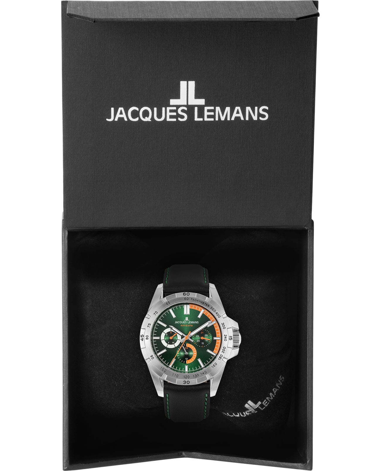Jacques Lemans Jacques Lemans 42-11D,  австрия мужские часы на браслете кожаный боковой вид