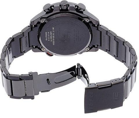 Casio Casio Edifice EQB-500DC-1A, edifice япония мужские часы на браслете 18-каратное желтое золото боковой вид