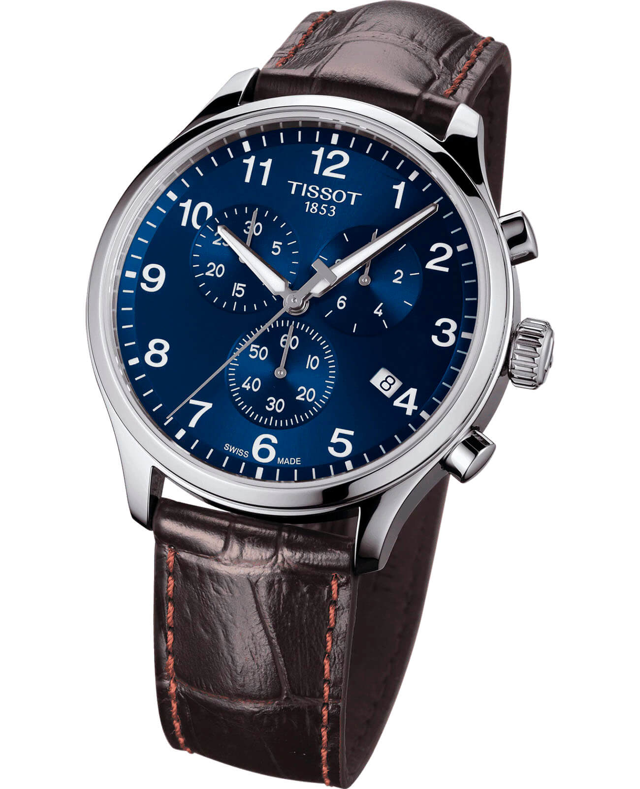 Tissot Tissot Chrono XL Classic T116.617.16.047.00 мужские часы синий циферблат на запястье