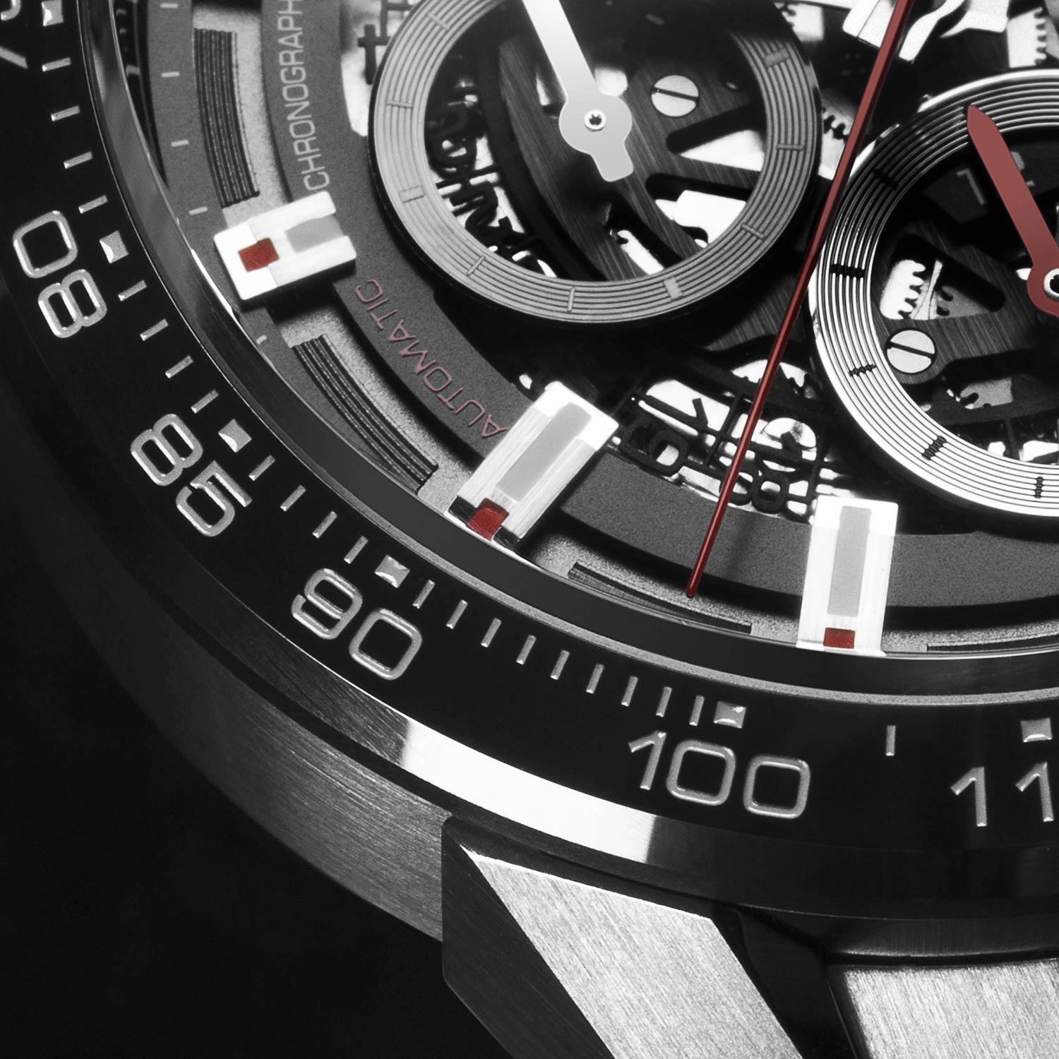 TAG Heuer TAG Heuer Carrera CAR201V.BA0766 механические мужские часы часы крупный план серый циферблата