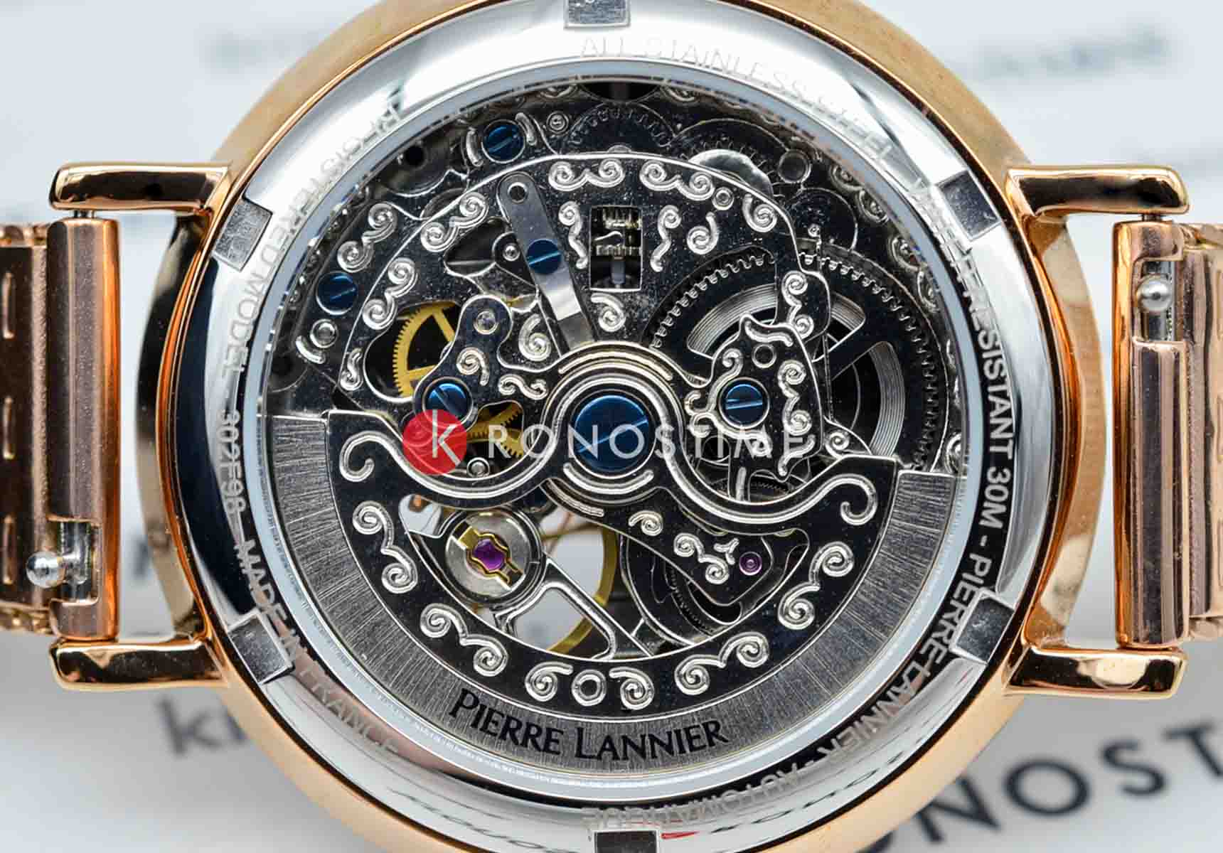 Pierre Lannier Pierre Lannier Celeste 302F988  - задняя крышка металл сталь корпуса, франция часы