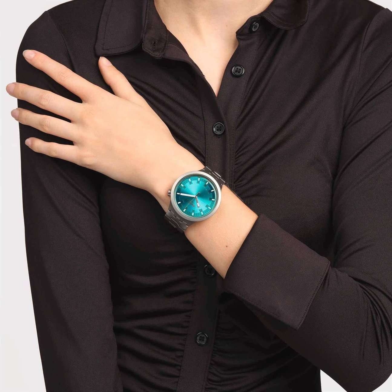Swatch Swatch Big Bold Irony Standard SB07S100G  - задняя крышка металл сталь корпуса, швейцария часы