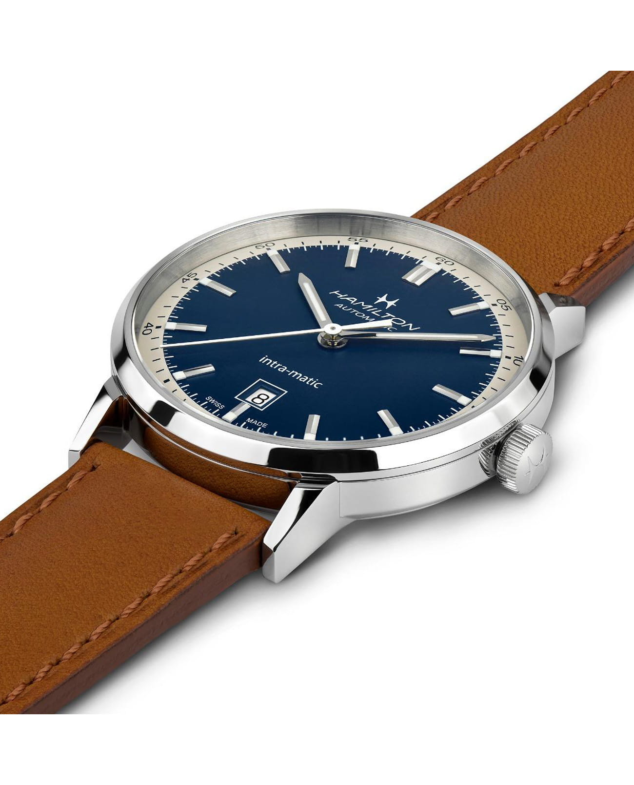 Оригинальные часы Hamilton Hamilton American Classic Intra-Matic Auto H38425540  механические калибр механизма h-10 общий вид