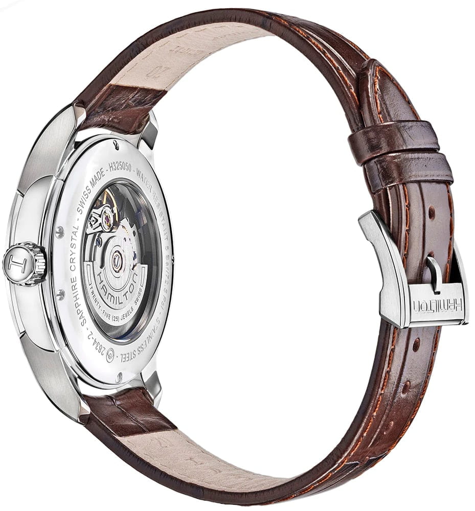 Hamilton Hamilton Jazzmaster Day Date Auto H32505511 мужские часы белый циферблат на запястье