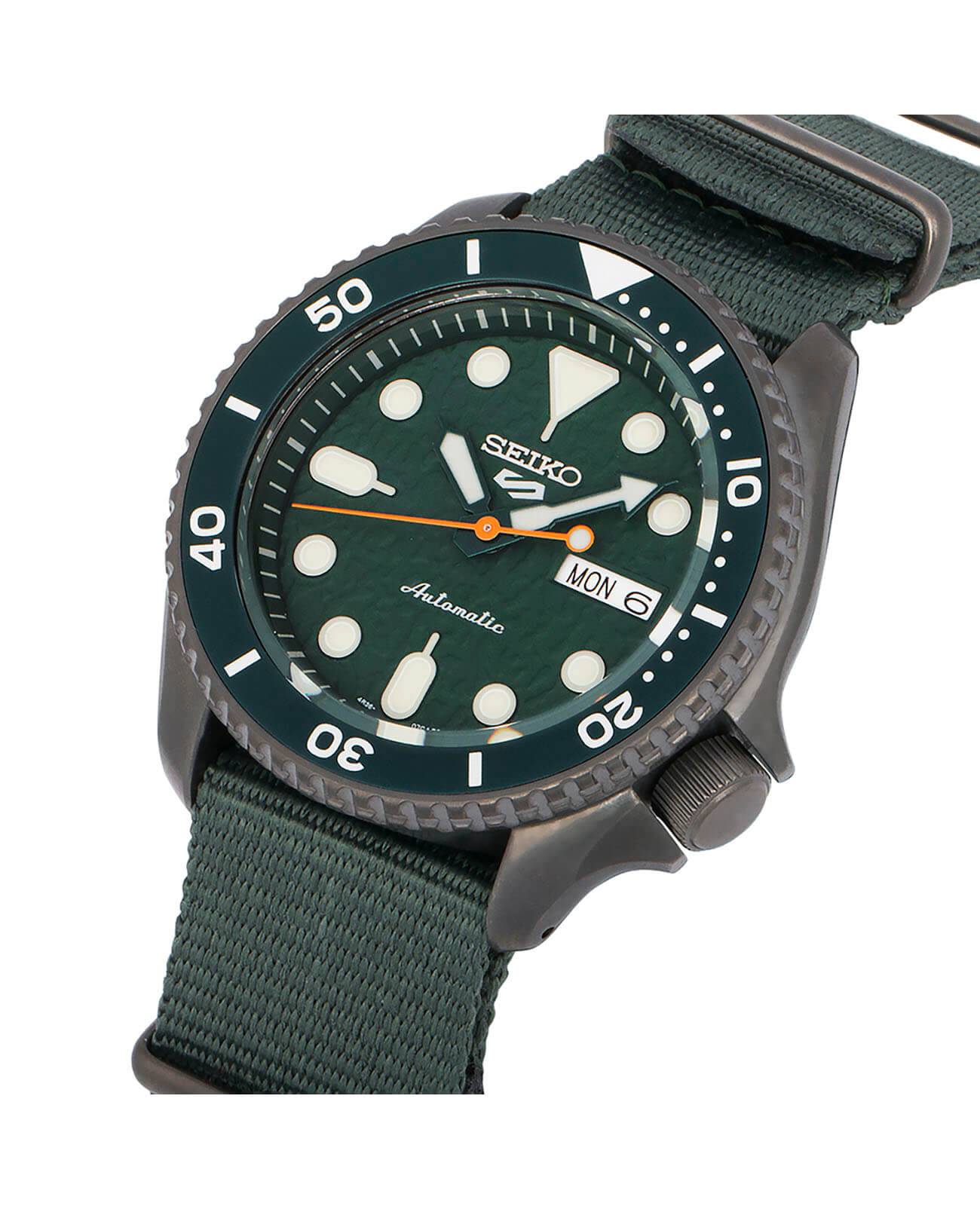 Seiko Seiko 5 Sports SRPD77K1S, 5 sports япония мужские часы на браслете нейлон боковой вид