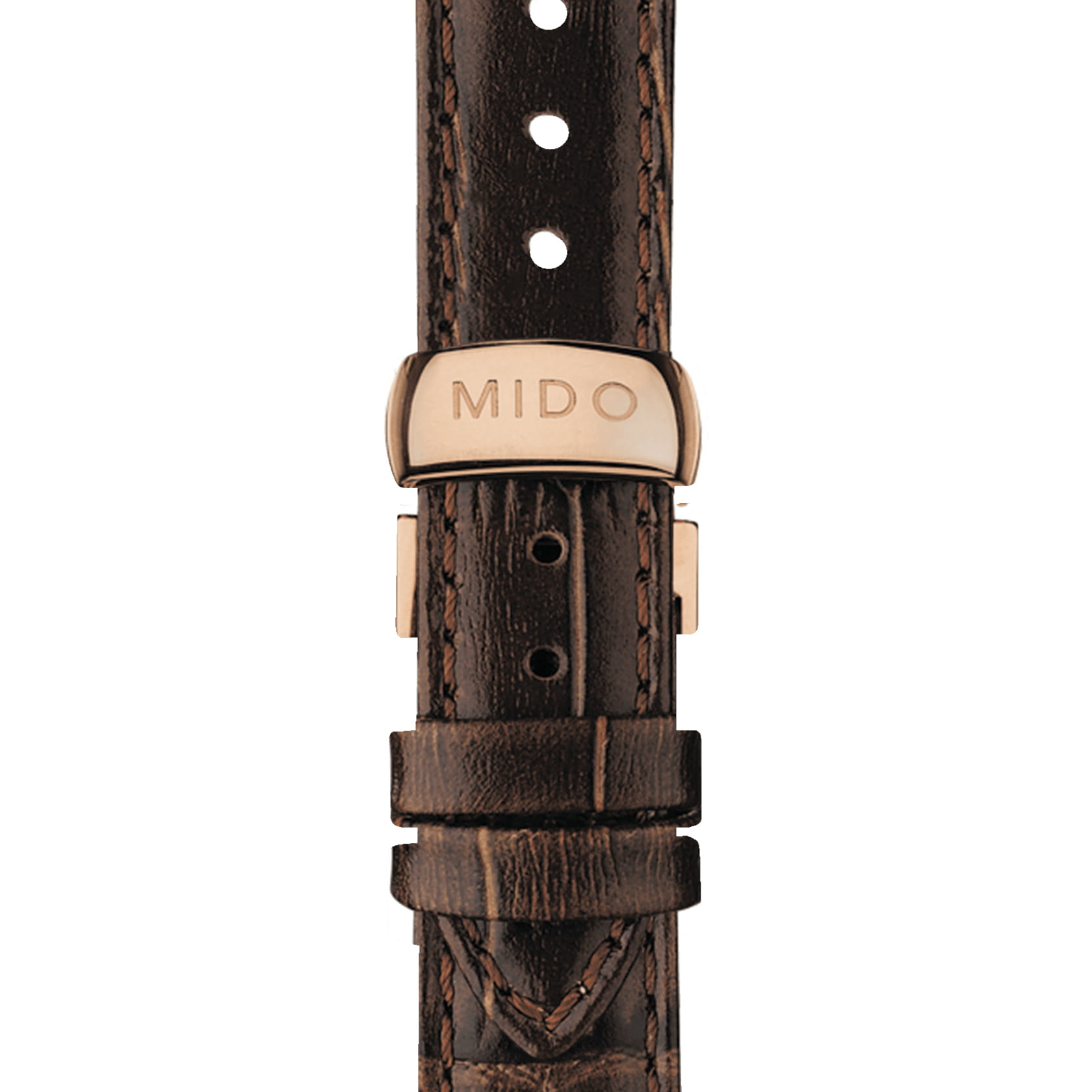 Mido Mido Baroncelli M7600.3.65.8  — детали корпуса и кожаный