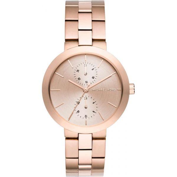 Michael Kors Michael Kors Portia MK6409  MK6409 кварцевые женские часы розовый циферблат, браслет  — вид спереди
