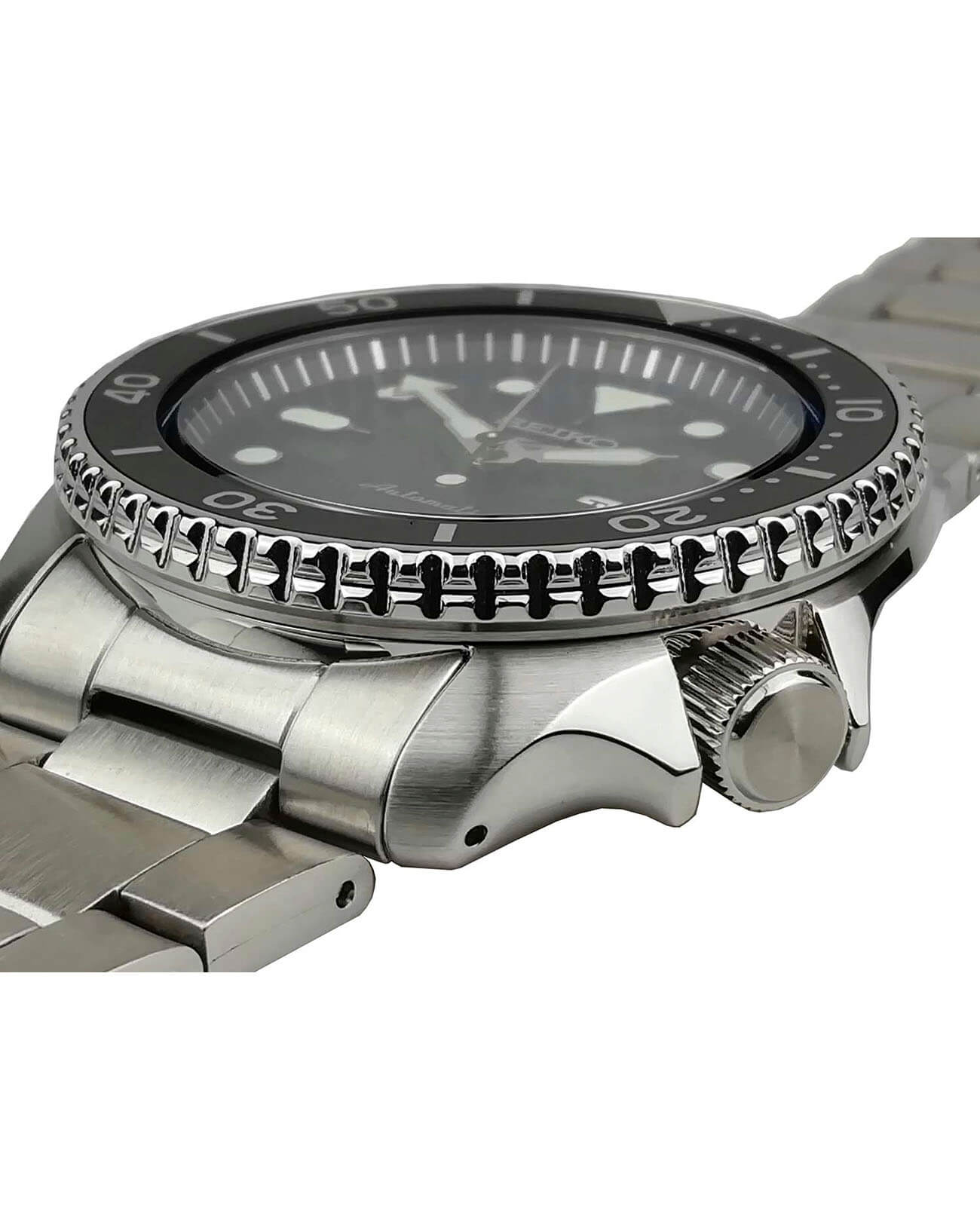 Seiko Seiko 5 Sports SRPD55K1S механические мужские часы часы крупный план черный циферблата