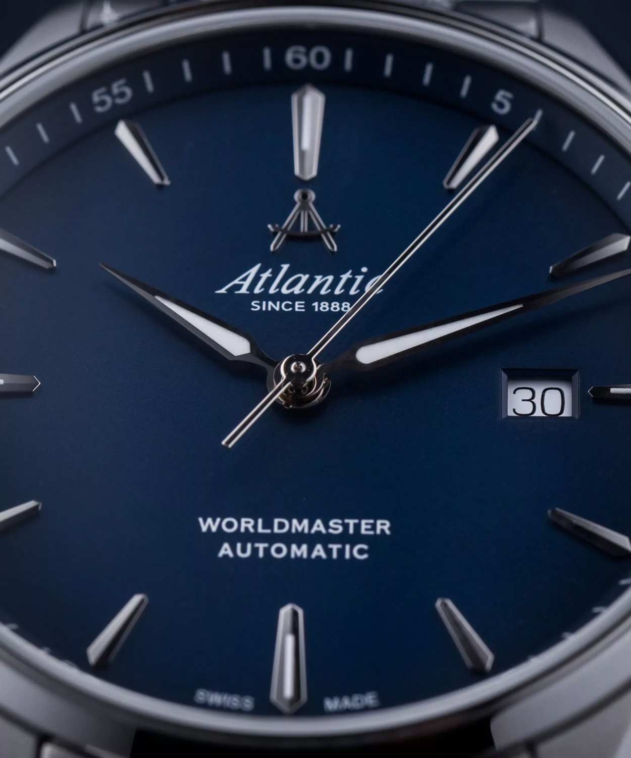 Оригинальные часы Atlantic Atlantic Worldmaster 1888 52759.41.51SM механические калибр механизма  общий вид