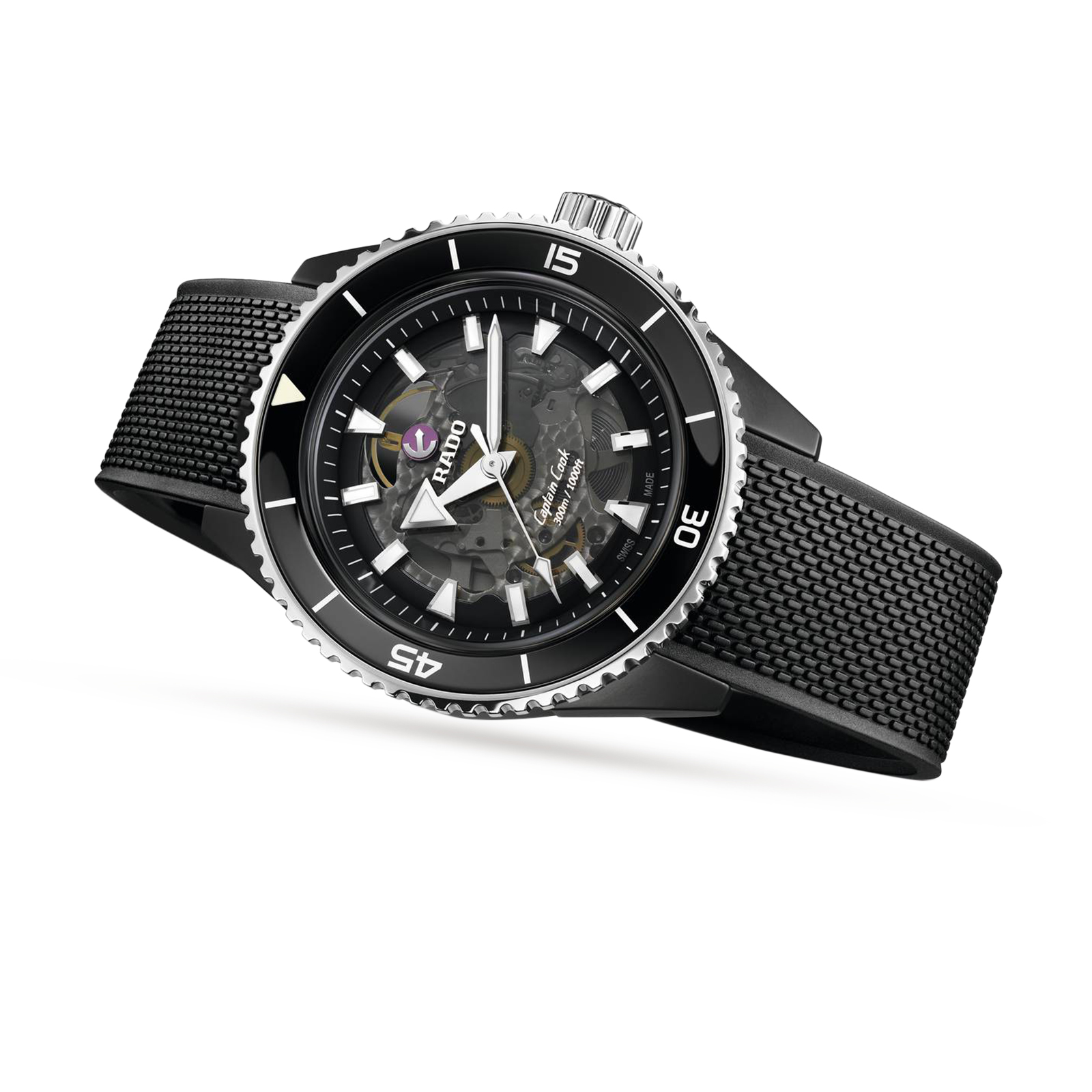 Rado Rado Captain Cook High-Tech Ceramic R32127156 мужские часы черный циферблат на запястье