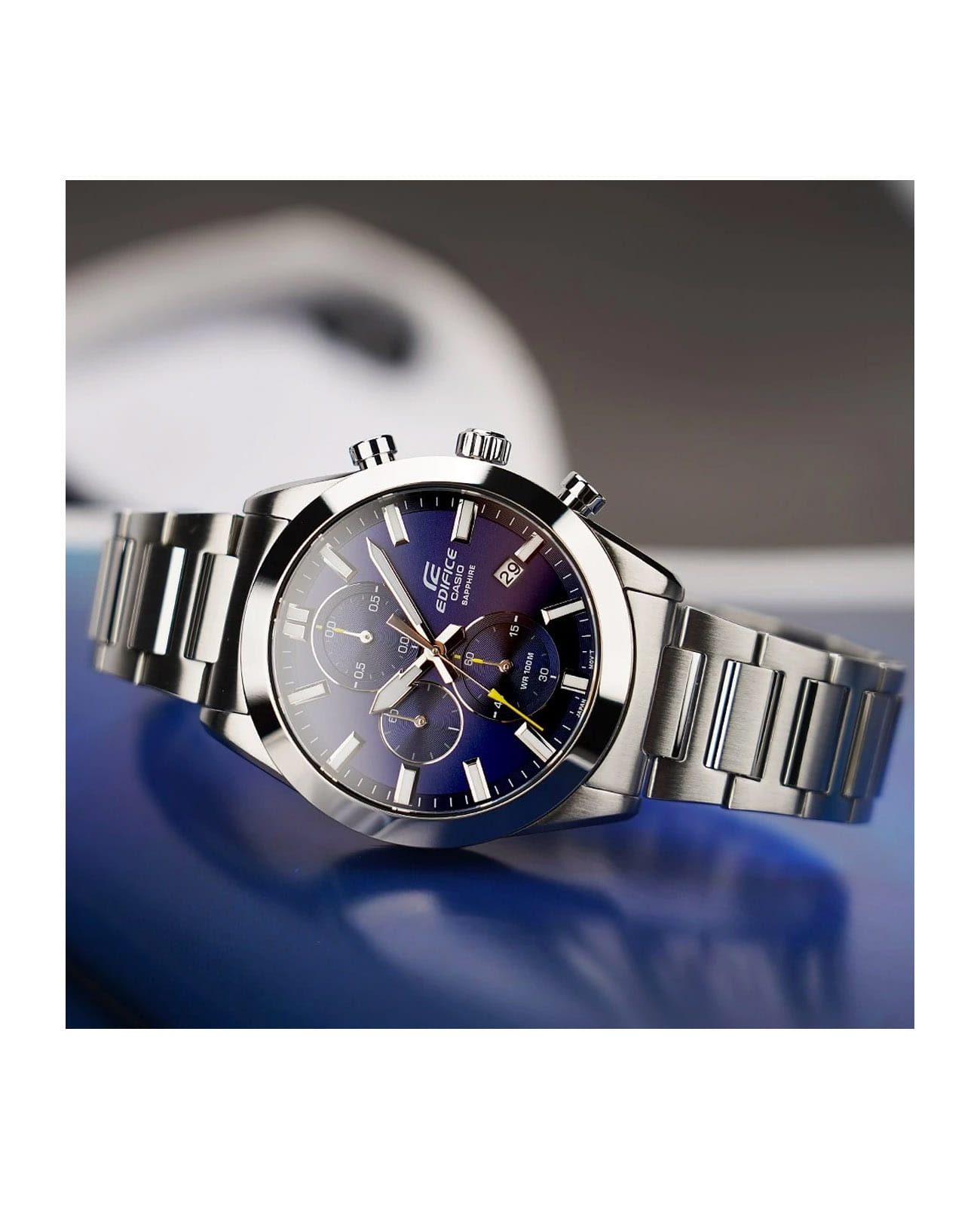 Casio Casio Edifice EFB-710D-2AVUDF (EFB-710D-2A) EFB-710D-2A оригинальные мужские часы в комплекте с коробкой