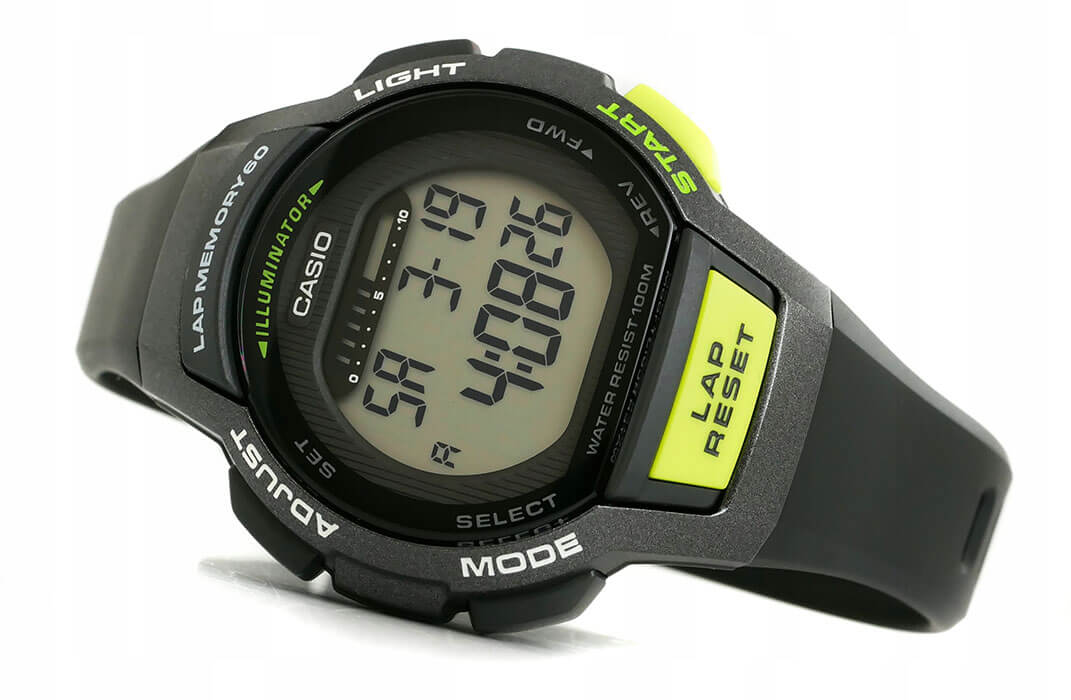 Casio LWS-1000H-1AVEF женские часы застежка крупным планом