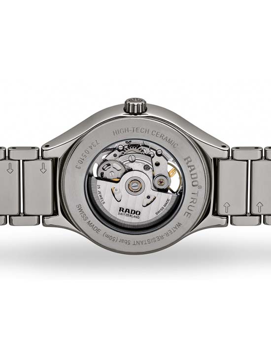 Rado Rado True Automatic Open Heart R27510152, true швейцария мужские часы на браслете плазменная керамика боковой вид