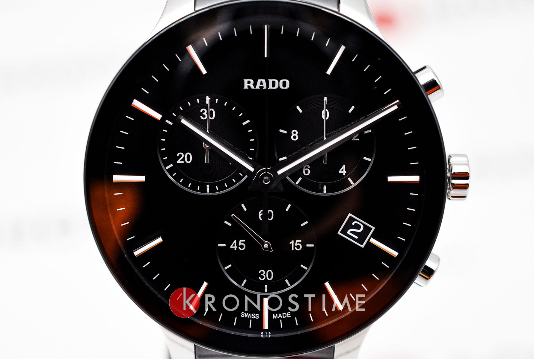 Rado Rado Centrix Chronograph R30130152 мужские часы черный циферблат на запястье
