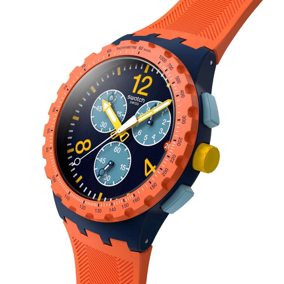 Swatch Swatch Camo Flash SUSI400, bioceramic швейцария мужские часы на браслете силикон боковой вид