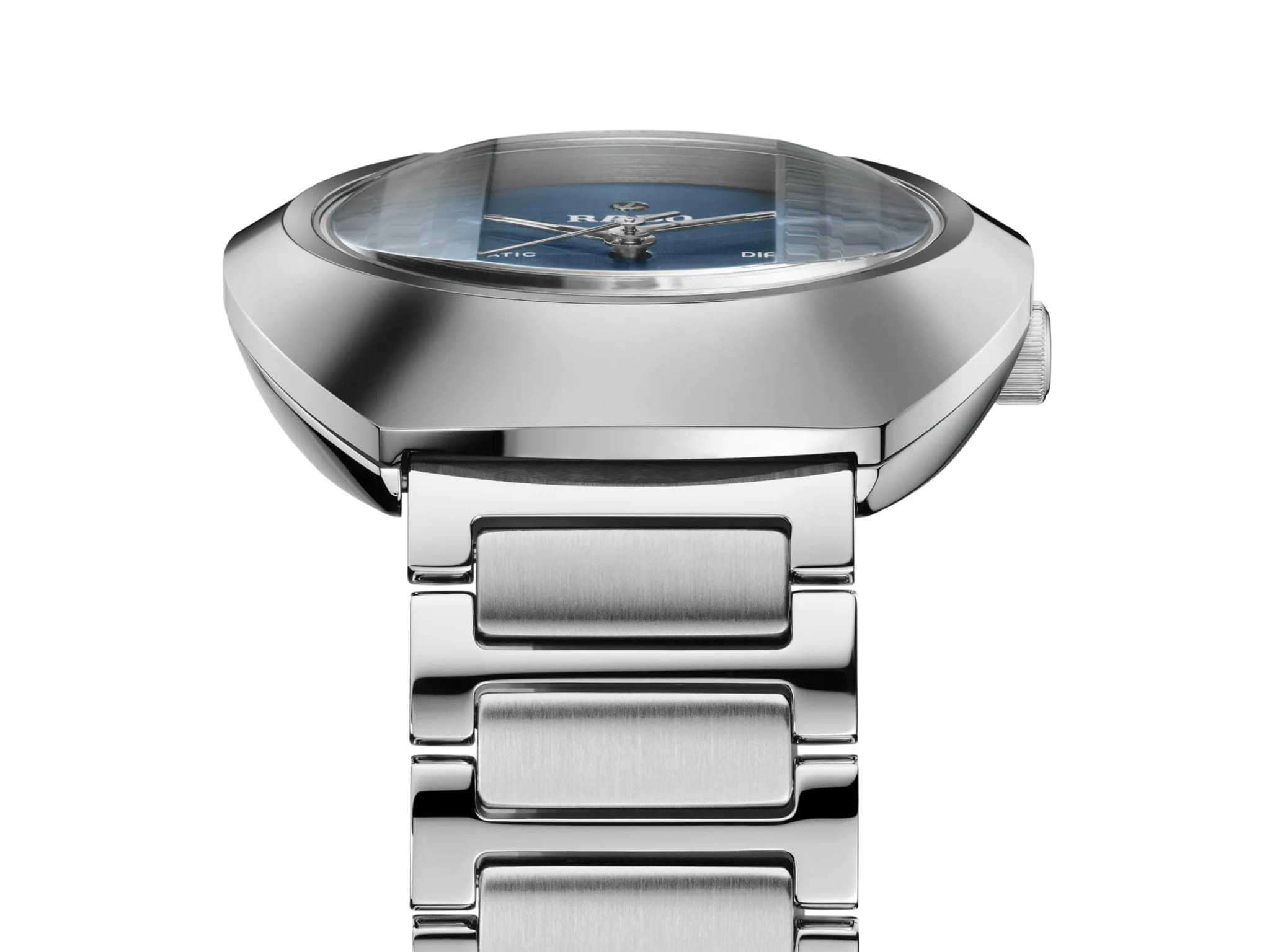 Rado Rado The Original DiaStar R12160213 кварцевые мужские часы часы крупный план синий циферблата