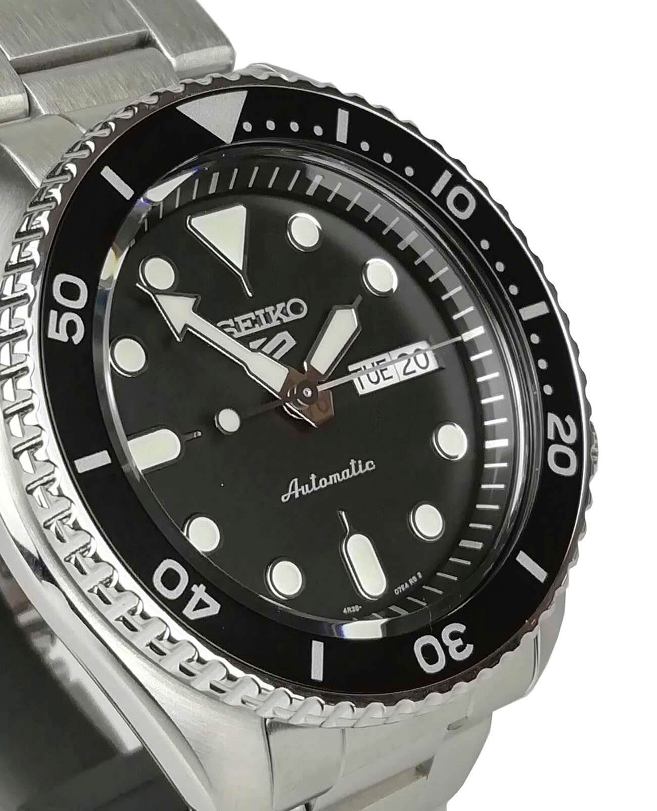 Seiko Seiko 5 Sports SRPD55K1S мужские часы черный циферблат на запястье