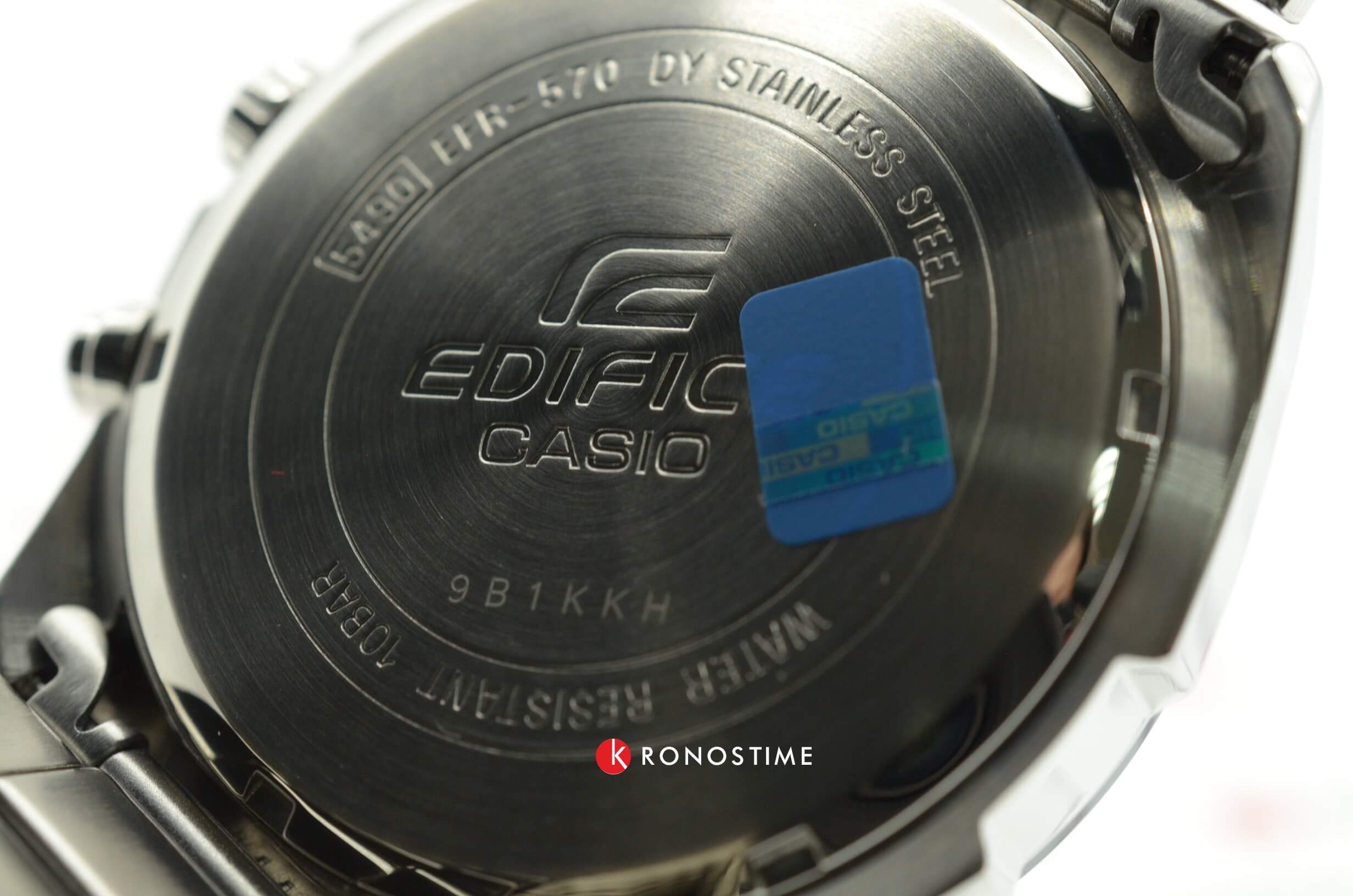 Casio Casio Edifice EFR-570DB-1B кварцевые мужские часы часы крупный план черный циферблата