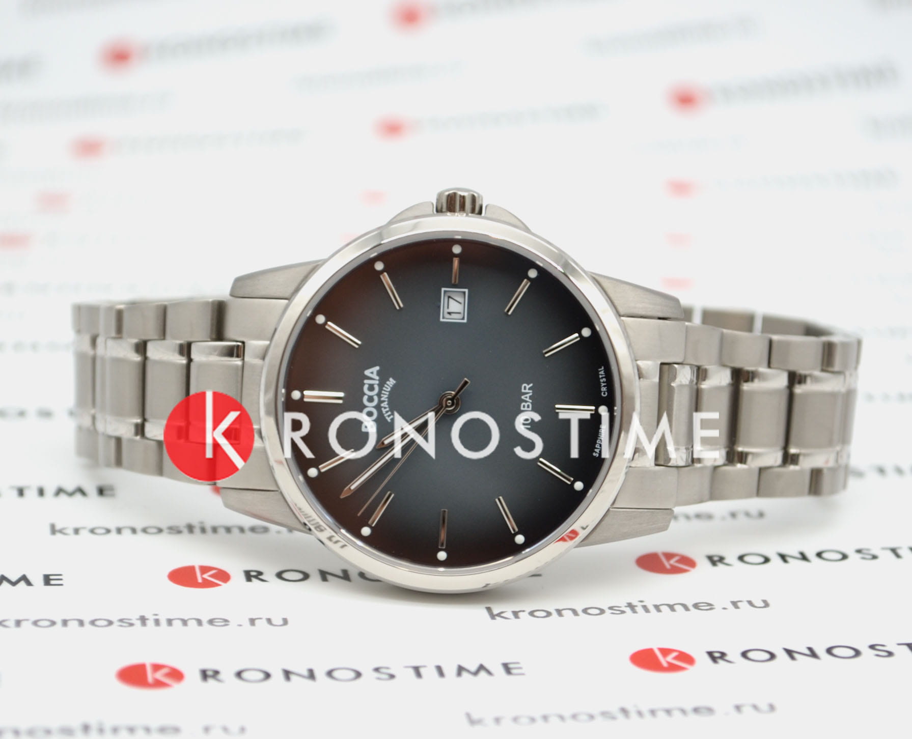 Boccia Titanium Boccia Titanium Circle-Oval 3633-07 мужские часы черный циферблат на запястье