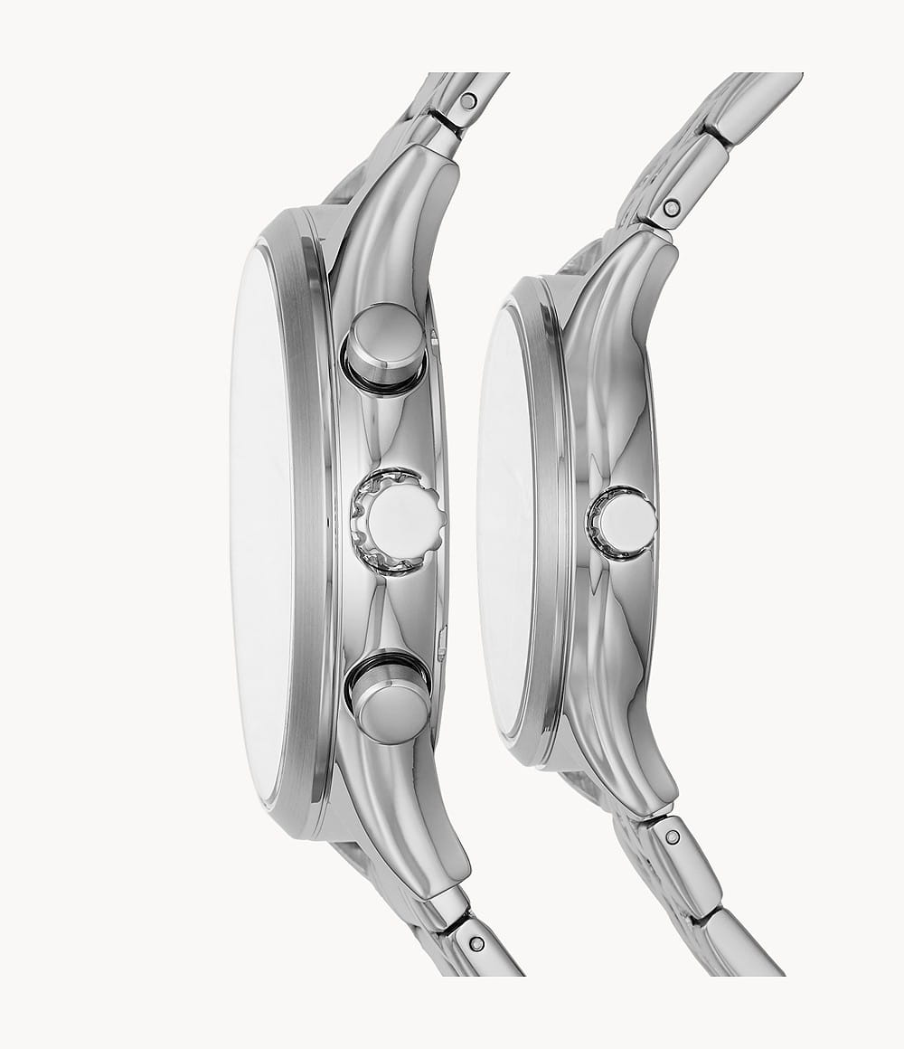 Fossil Fossil Carlie  BQ2468SET,  сша  на браслете нержавеющая сталь боковой вид