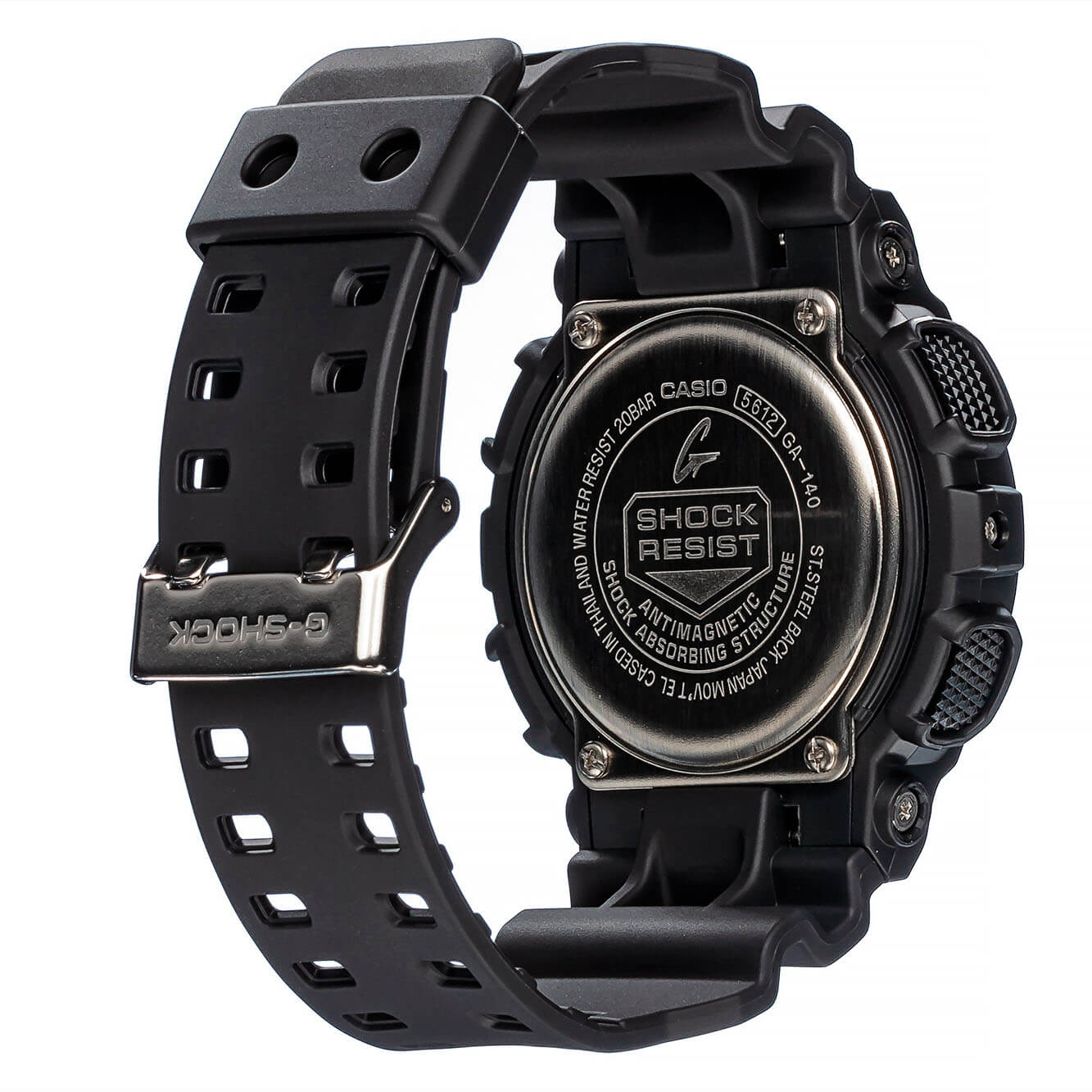 Casio Casio G-Shock GA-140-1A1DR (GA-140-1A1), g-shock япония мужские часы на браслете пластик боковой вид