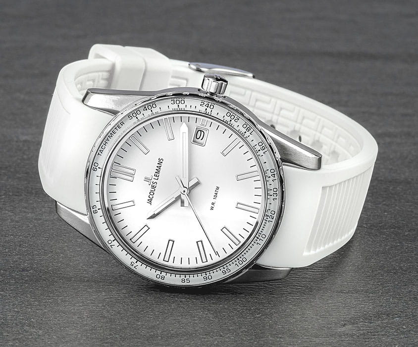 Jacques Lemans Jacques Lemans Liverpool 1-2060B, liverpool австрия мужские часы на браслете силикон боковой вид