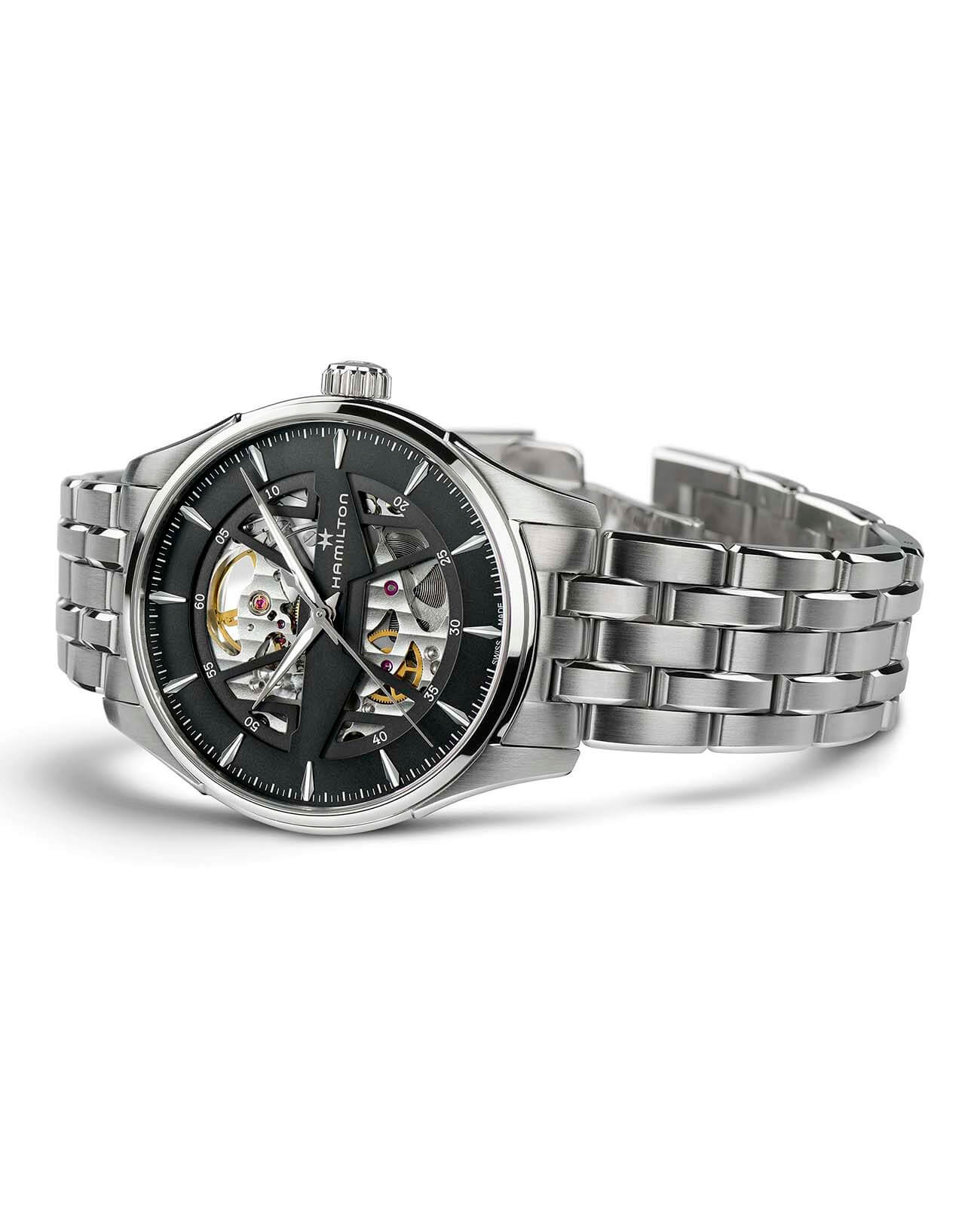 Hamilton Hamilton Jazzmaster Skeleton Auto H42535180 , наручные мужские часы фото под углом