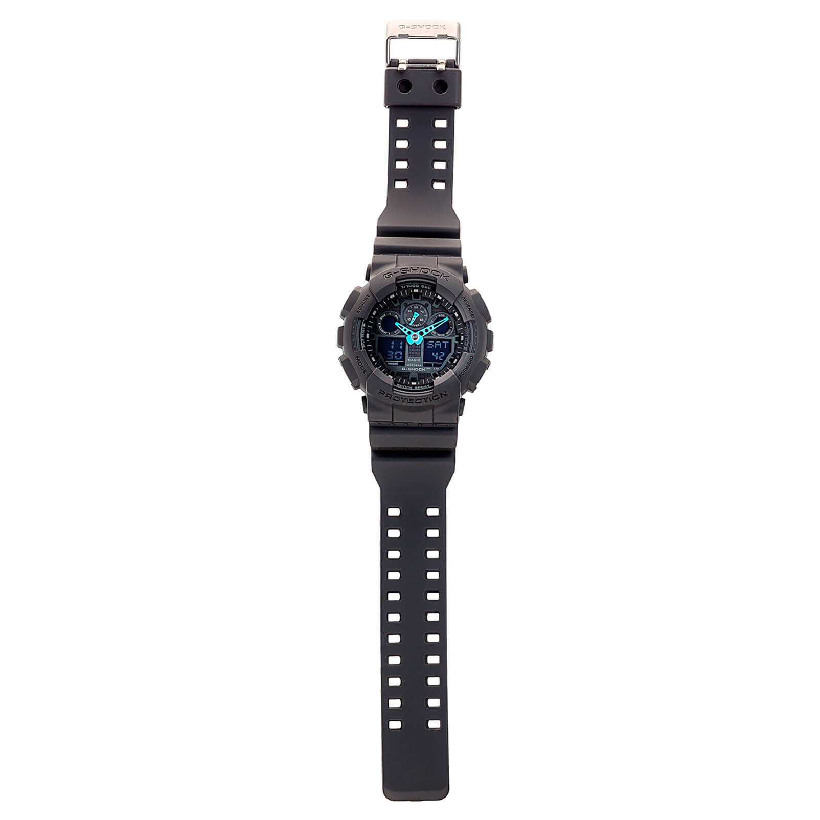 Casio Casio G-Shock GA-100C-8A электронные мужские часы часы крупный план черный циферблата