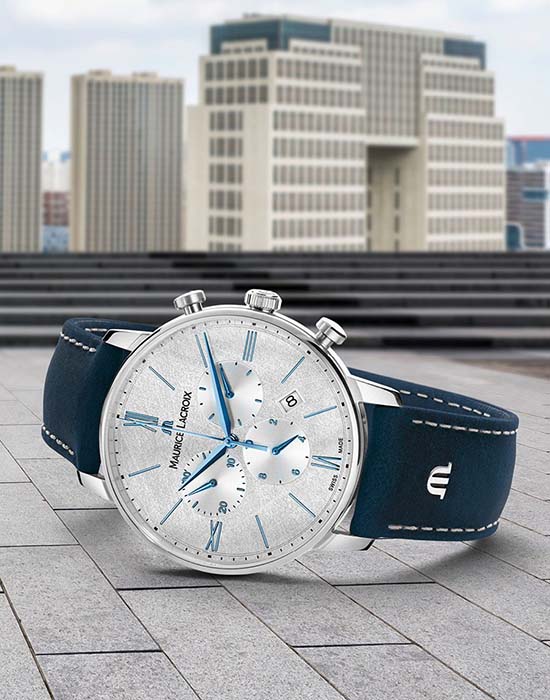 Maurice Lacroix Maurice Lacroix Eliros Chronograph EL1098-SS001-114-1  - задняя крышка сталь металл корпуса, швейцария часы