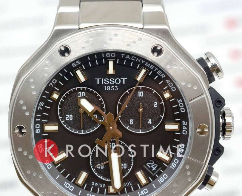 Tissot Tissot T-Race Chronograph T141.417.11.051.01, t-sport швейцария мужские часы на браслете нержавеющая сталь боковой вид