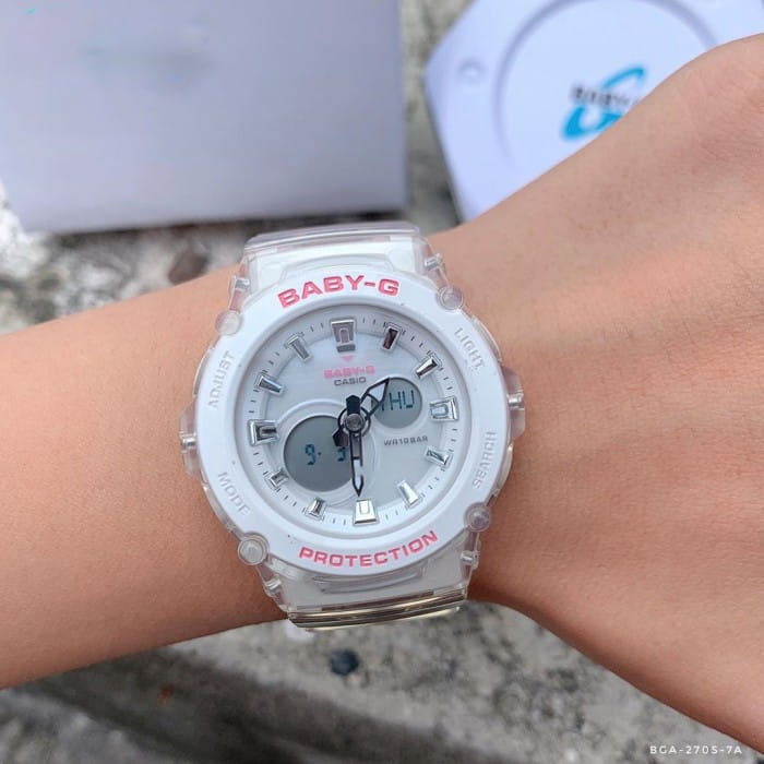 Casio Casio Baby-G BGA-270S-7A, g-shock япония женские часы на браслете пластик боковой вид