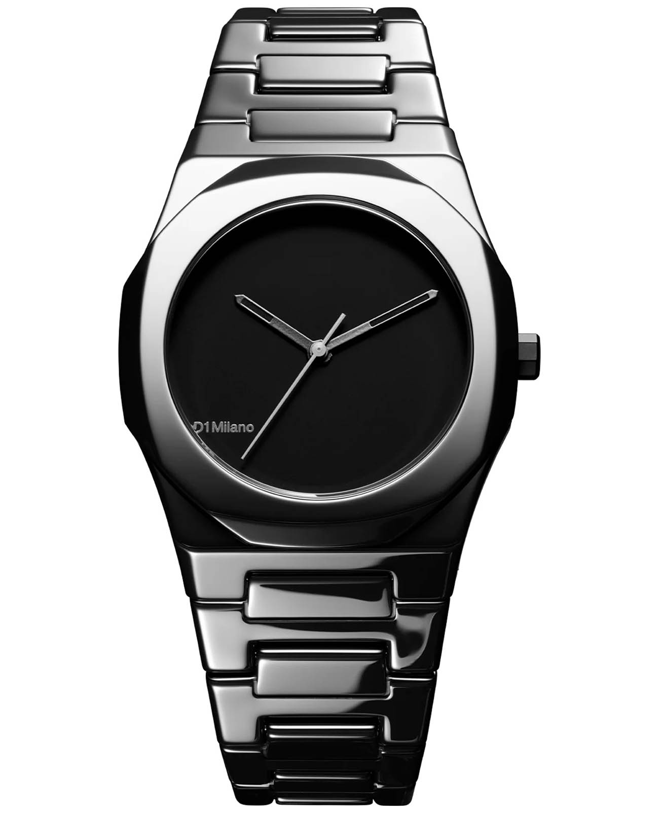 D1 Milano D1 Milano Ceramic CEBU01  CEBU01 кварцевые мужские часы черный циферблат, браслет керамика — вид спереди