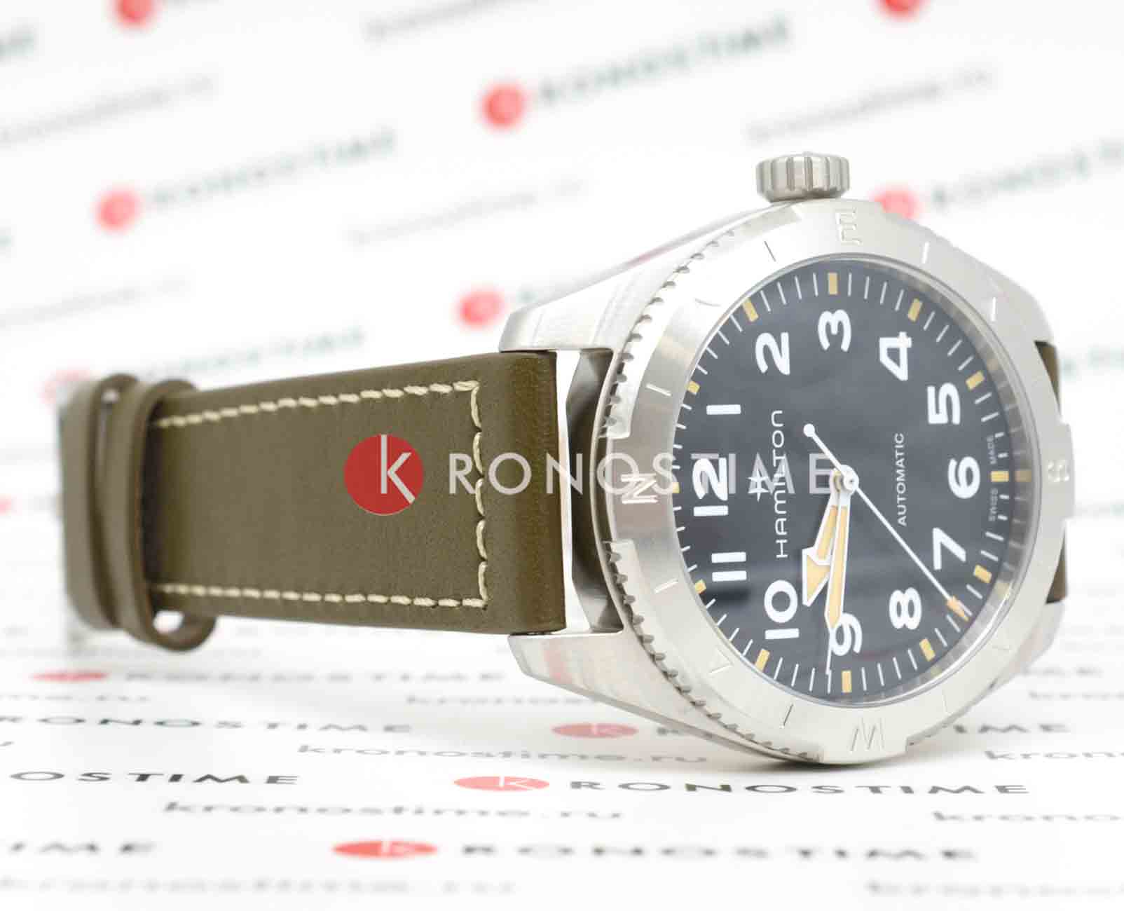 Hamilton Hamilton Khaki Field Expedition Auto H70315830 мужские часы черный циферблат на запястье