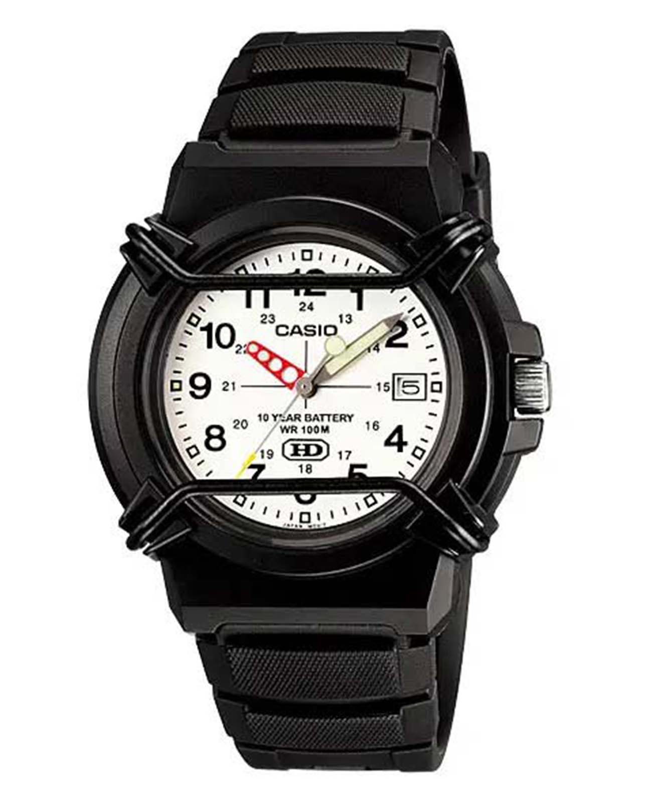 Casio Casio Collection HDA-600B-7B  HDA-600B-7B кварцевые мужские часы черный циферблат, браслет пластик — вид спереди