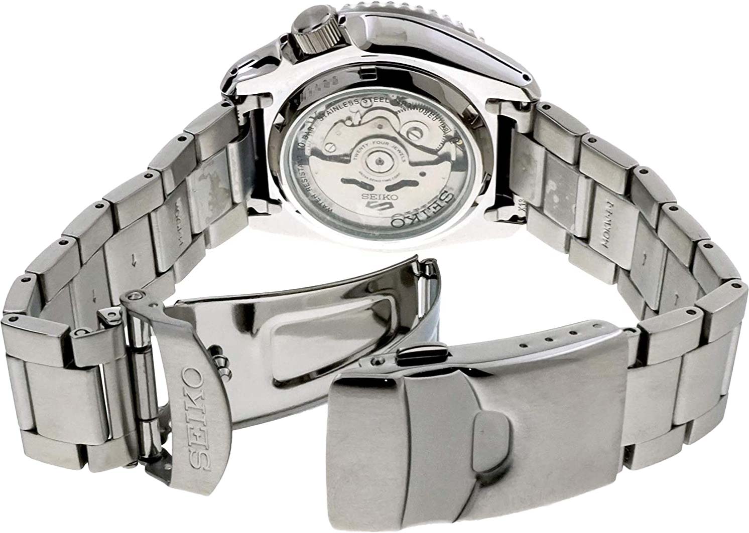 Seiko Seiko 5 Sports SRPE71K1  - задняя крышка сталь металл корпуса, япония часы