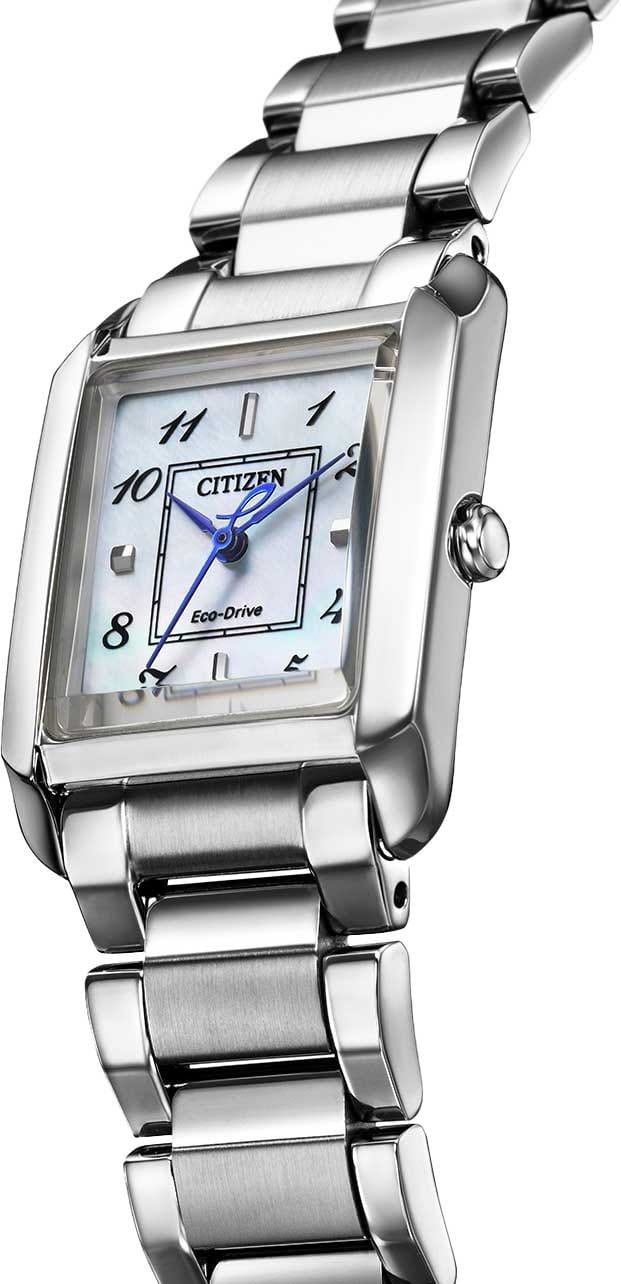 Citizen Citizen Citizen L EW5600-87D,  япония женские часы на браслете нержавеющая сталь боковой вид