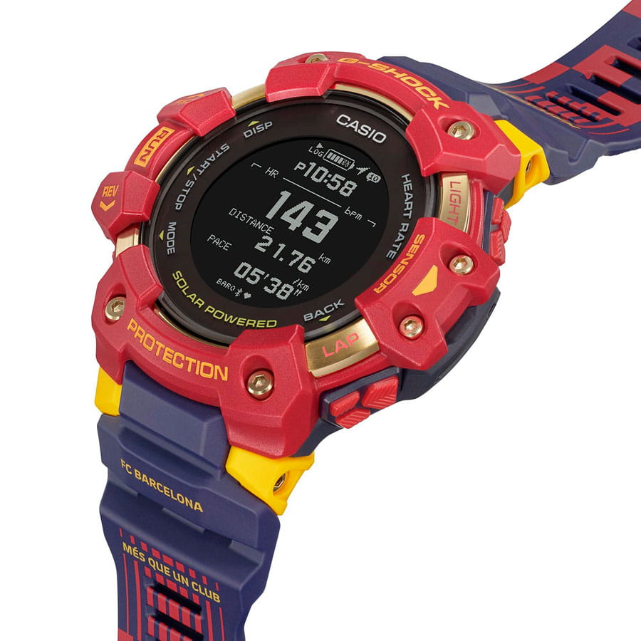 Casio Casio G-Shock GBD-H1000BAR-4DR (GBD-H1000BAR-4), g-shock япония мужские часы на браслете пластик боковой вид