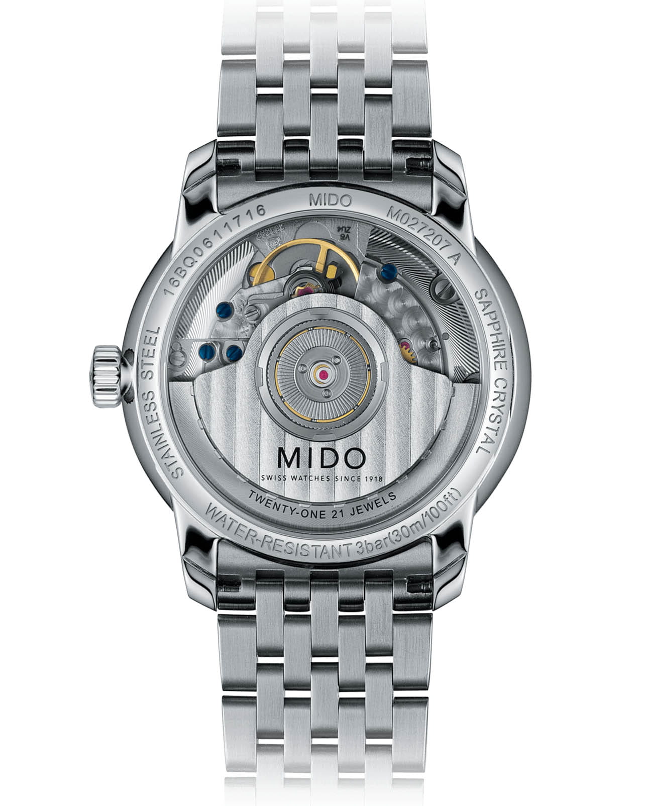 Mido Mido Baroncelli Heritage Lady M027.207.11.010.00 , наручные женские часы фото под углом