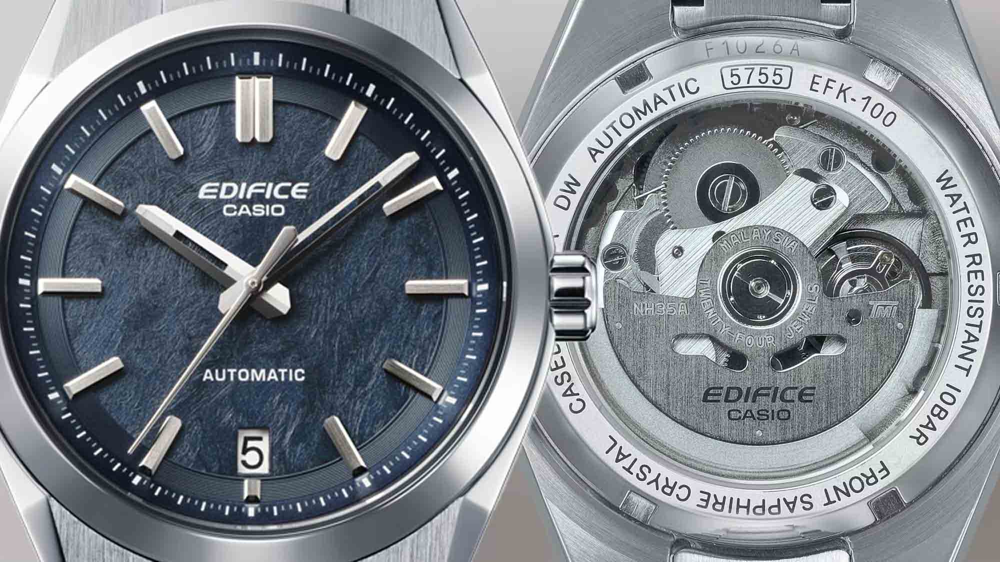 Casio Casio Edifice EFK-100D-2A, edifice япония мужские часы на браслете нержавеющая сталь боковой вид