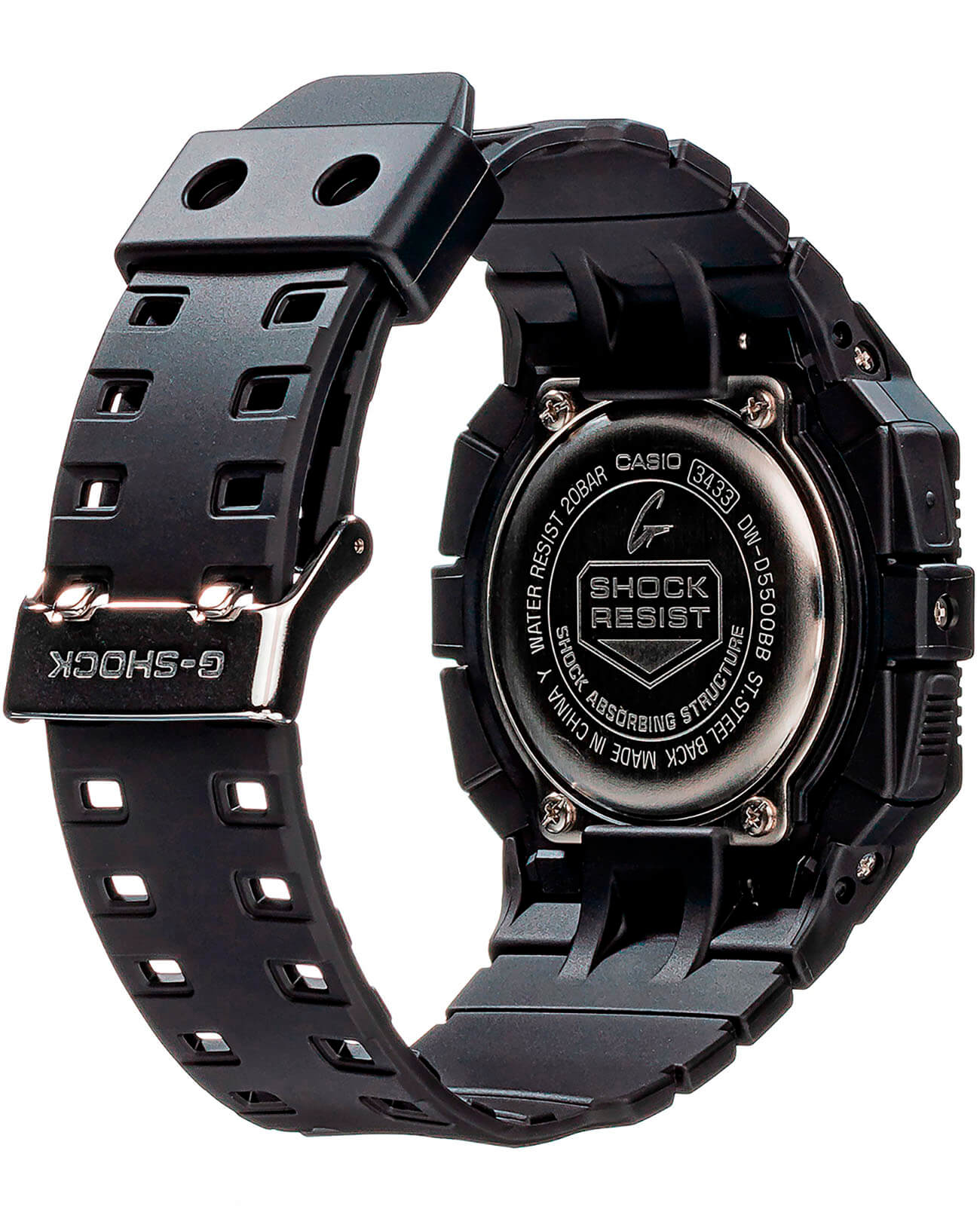 Casio Casio G-Shock DW-D5500BB-1 мужские часы черный циферблат на запястье