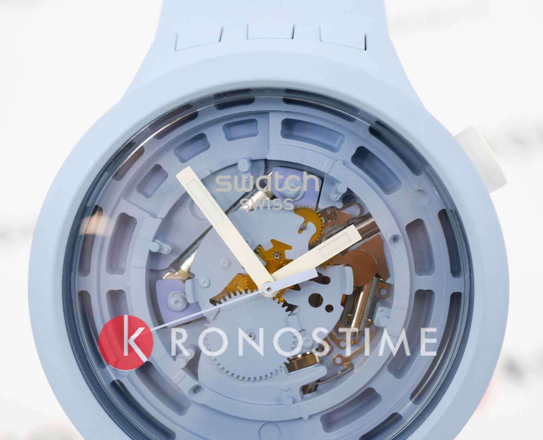 Swatch Swatch Big Bold Bioceramic Lacquered SB03N100, big bold швейцария мужские часы на браслете силикон боковой вид