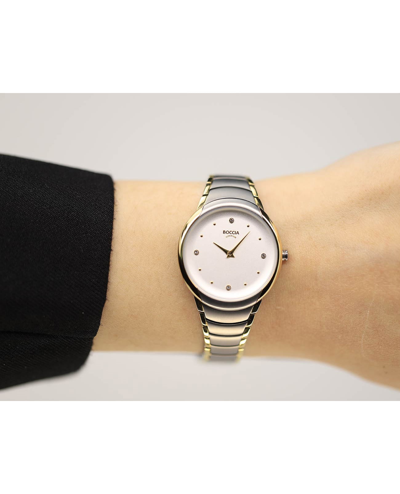 Оригинальные часы Boccia Titanium Boccia Titanium Circle-Oval 3276-10 кварцевые калибр механизма  общий вид