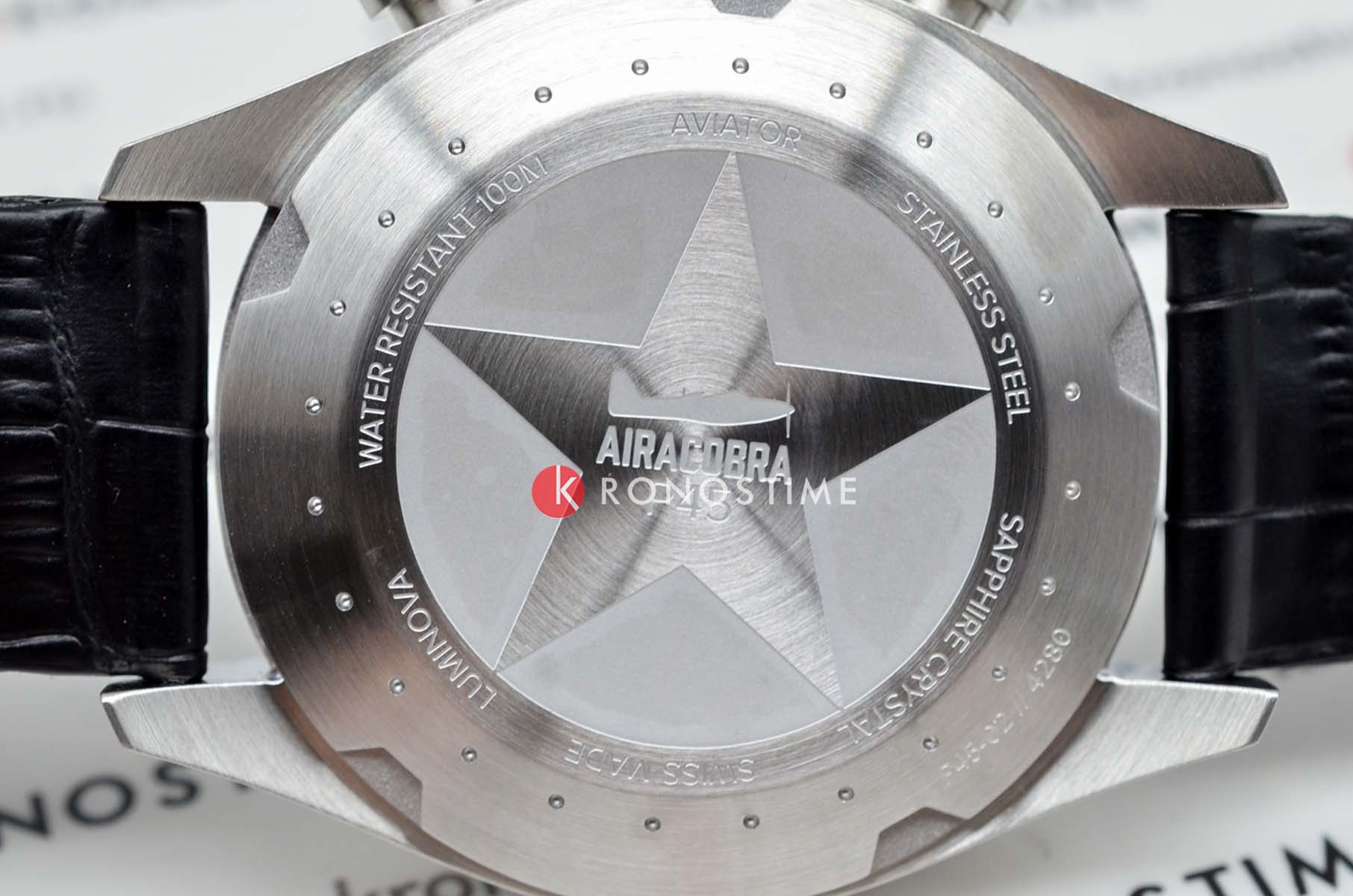 Aviator Aviator Airacobra V.2.25.0.169.4  - задняя крышка металл сталь корпуса, швейцария часы