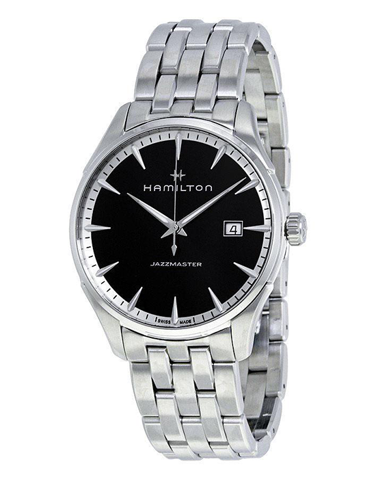 Hamilton Hamilton Jazzmaster Gent Quartz H32451131, jazzmaster швейцария мужские часы на браслете нержавеющая сталь боковой вид