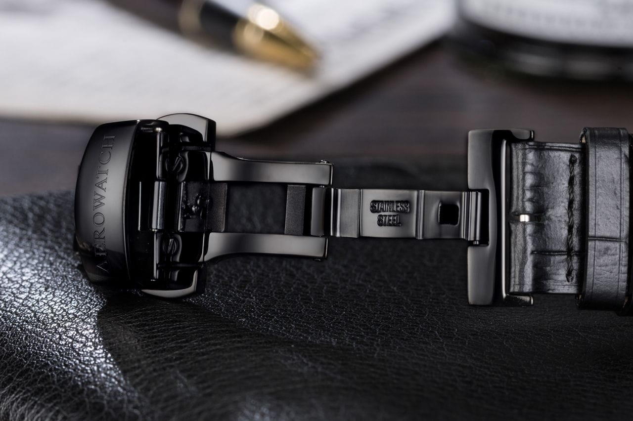 Aerowatch Aerowatch 1942 50981 NO21 механические мужские часы часы крупный план серебристый циферблата