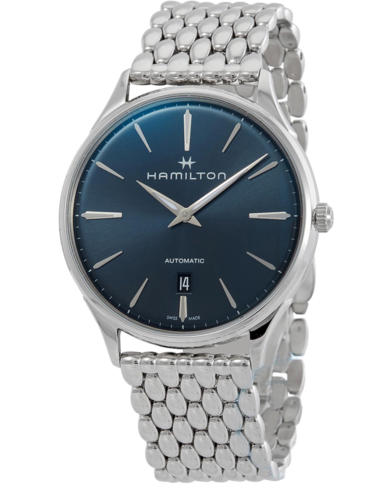 Hamilton Hamilton Jazzmaster Thinline Auto H38525141, american classic швейцария мужские часы на браслете нержавеющая сталь боковой вид