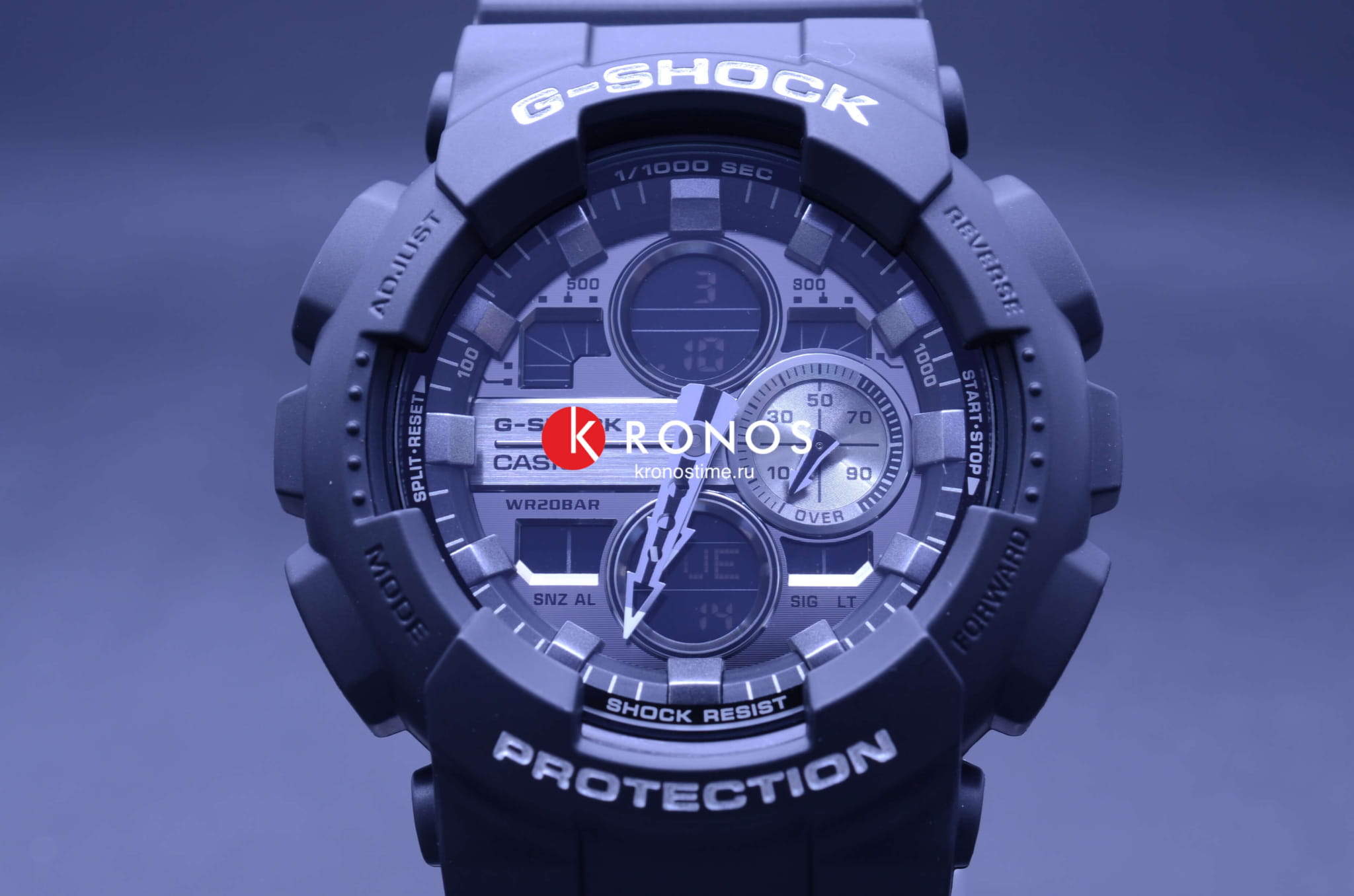 Casio GA-140GM-1A1 мужские часы застежка крупным планом