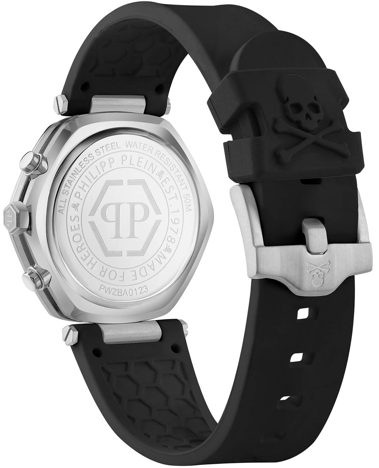 Philipp Plein Philipp Plein The Hexagon Chrono PWZBA0123 , наручные мужские часы фото под углом